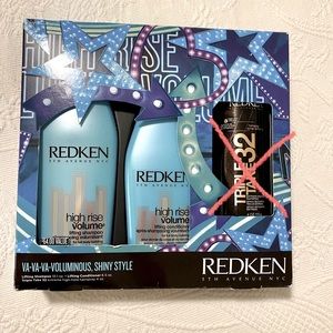 Redken shampoo, conditioner, and hairspray set
